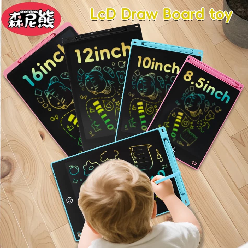 SENNIXIONG Lavagna LCD Multifunzionale per Scrittura e Disegno, Tavoletta Grafica Cancellabile, Giocattolo Educativo per Bambini, Regalo