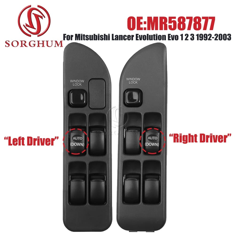 SORGHUM MR 587877 Main control switch left/right driver automatic electric lift for Mitsubishi Lancer Evolution Evo1992-2003
