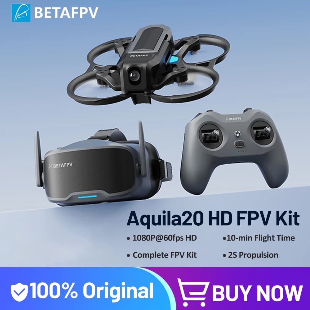 BETAFPV 2025 New Kit FPV Aquila20 HD with Radio control LiteRadio 4 SE and FPV VR04 HD FOV 170 ° ExpressLRS 2.4G M2