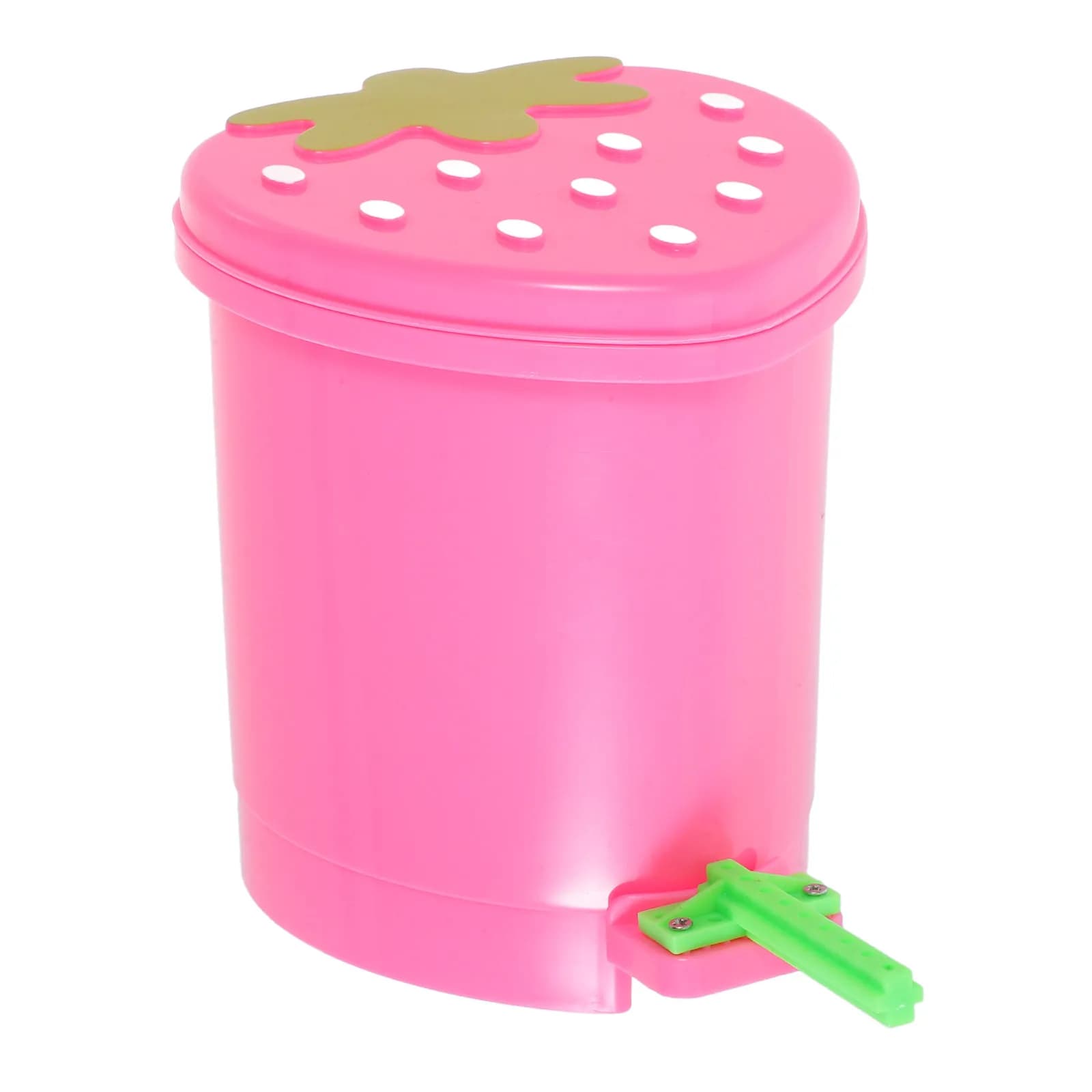 Cestino da scrivania, contenitore per rifiuti da bancone, contenitore per addestramento uccelli, decorazione kawaii per la stanza, contenitore per bagno a forma di fragola