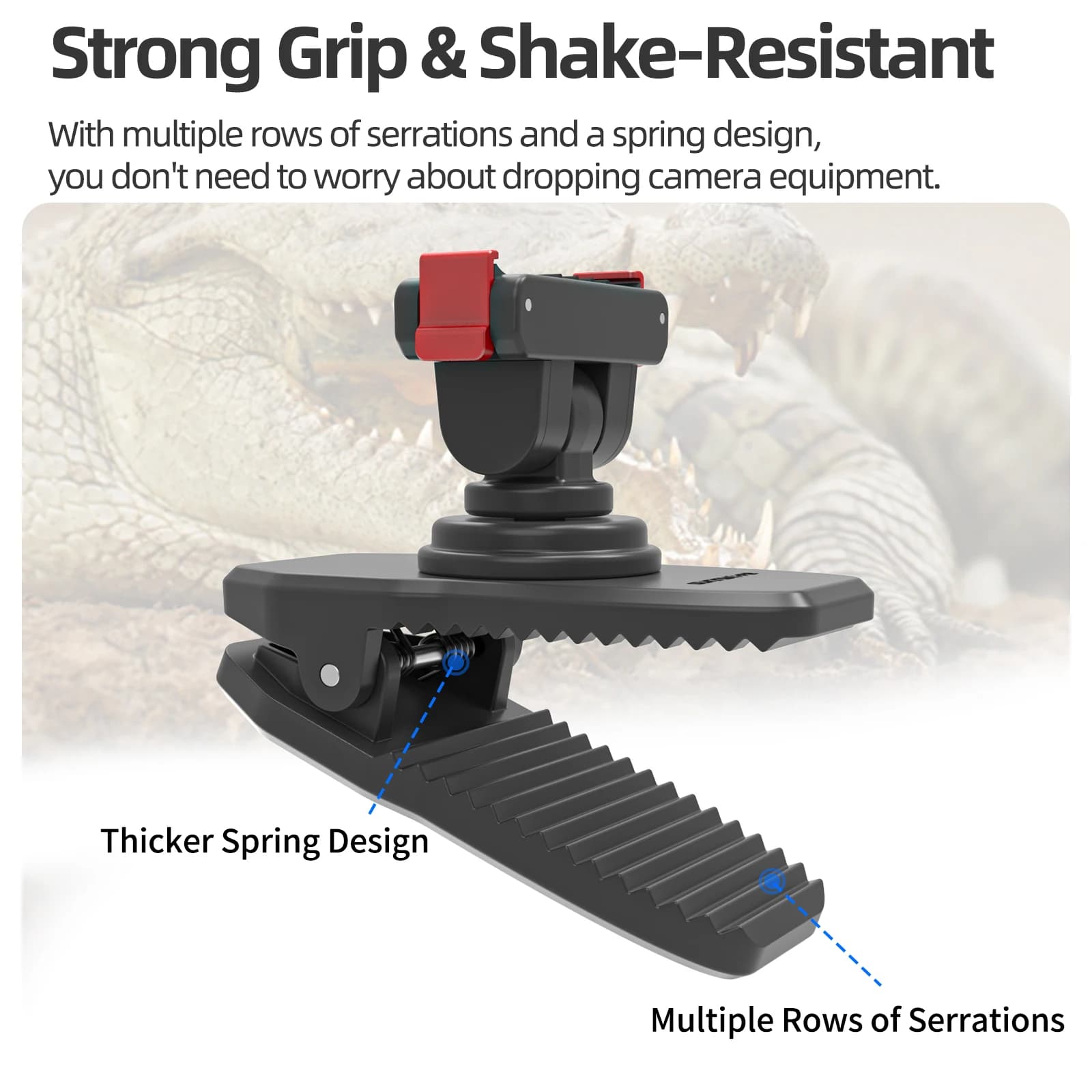 For DJI OSMO 360/Action 5Pro/4/3/2 Magnetic Quick-Release Backpack Clamp Travel Photography Portable Backpack Clamp Accessories