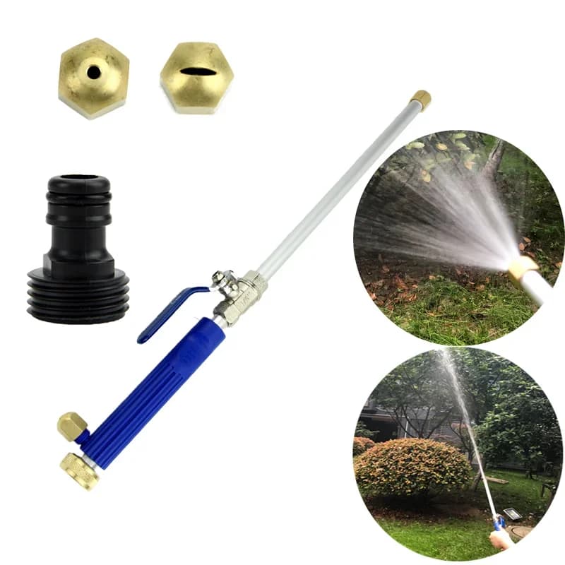 Pistola per Pulizia Auto ad Alta Pressione, Lancia per Lavaggio a Getto d'Acqua, Pistola Spray per Pulizia Auto e Giardino, Asta per Tubo dell'Acqua