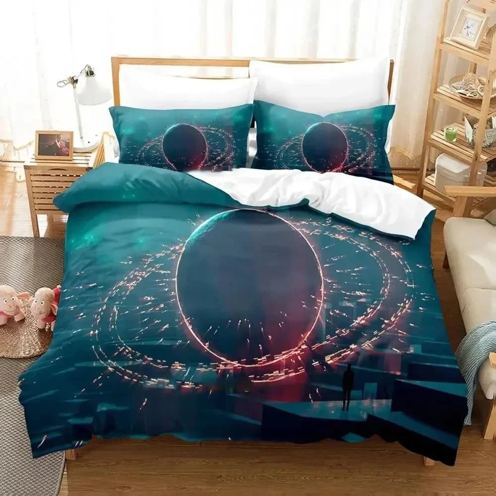 3D Printing Structure Ski Fi Bed linen set Cover Set Bed set Cover pillow Federa Trapunte King Queen Size Boys Bed linen for adults