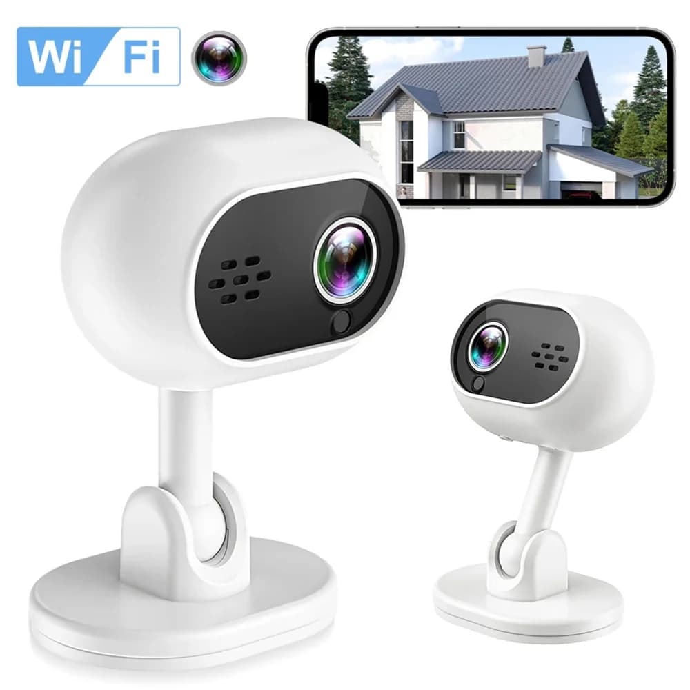 A4C Wifi Mini telecamera HD 1080P Wireless Home Audio bidirezionale Telecamera di sorveglianza Registratore di visione notturna Allarme in tempo reale Baby Monitor