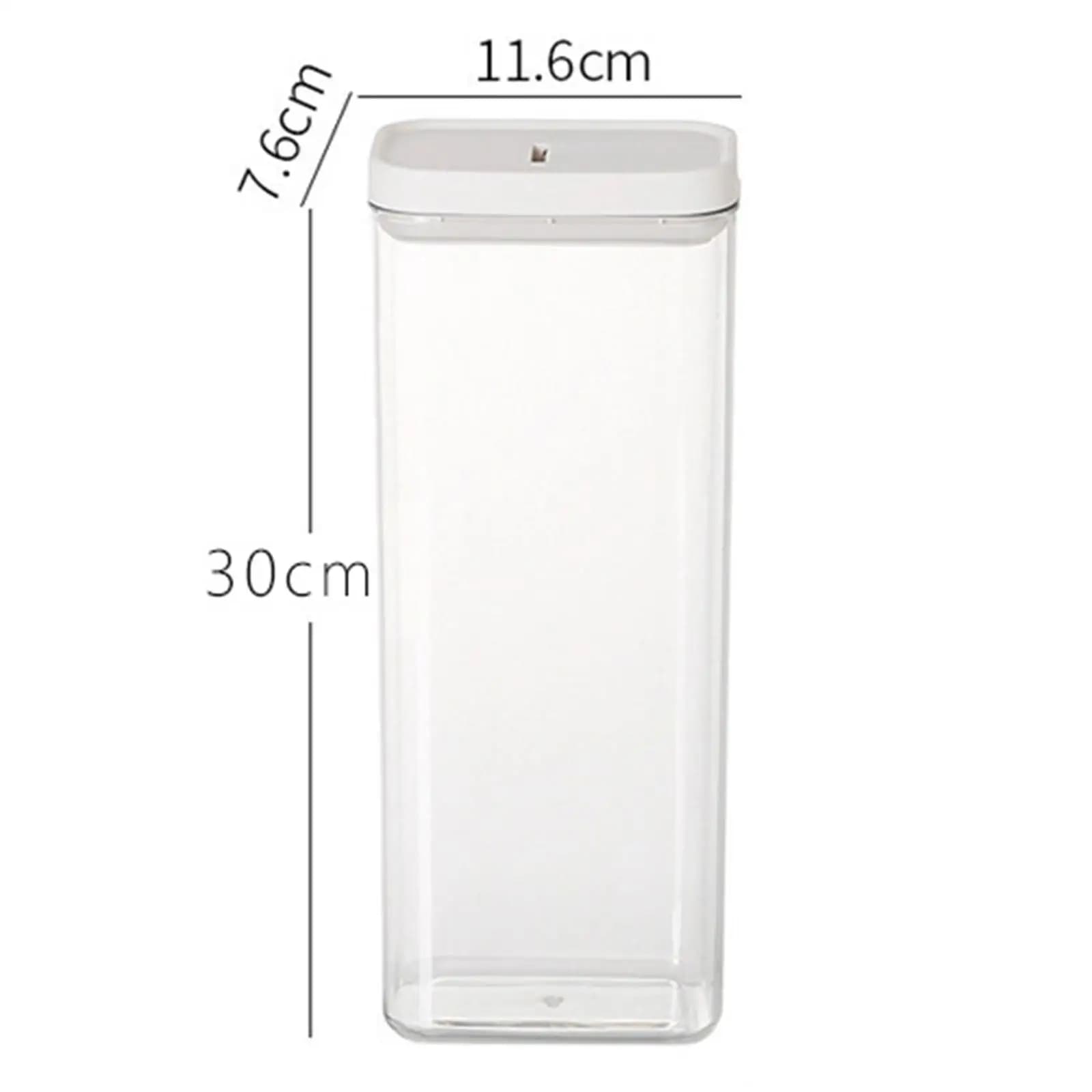 Clear Plastic Storage Jar with Airtight Seal Large Food Container for Spices Cereals Snacks Kitchen Tools