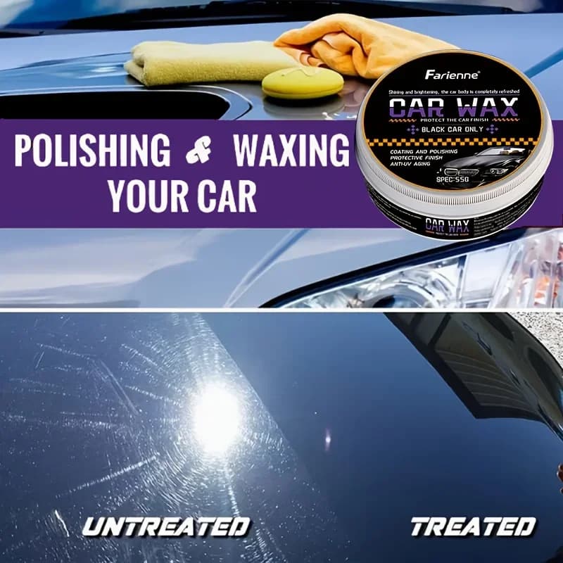 NUOVA cera nera premium per la cura della vernice per auto: migliora la lucentezza, rimuove graffi, lucidanti e protegge per una lucentezza duratura