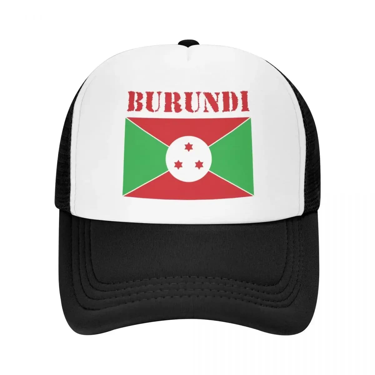 Custom Classic Burundi Flag Baseball Cap Men Women Adjustable Trucker Hat Performance Snapback Dad Hat