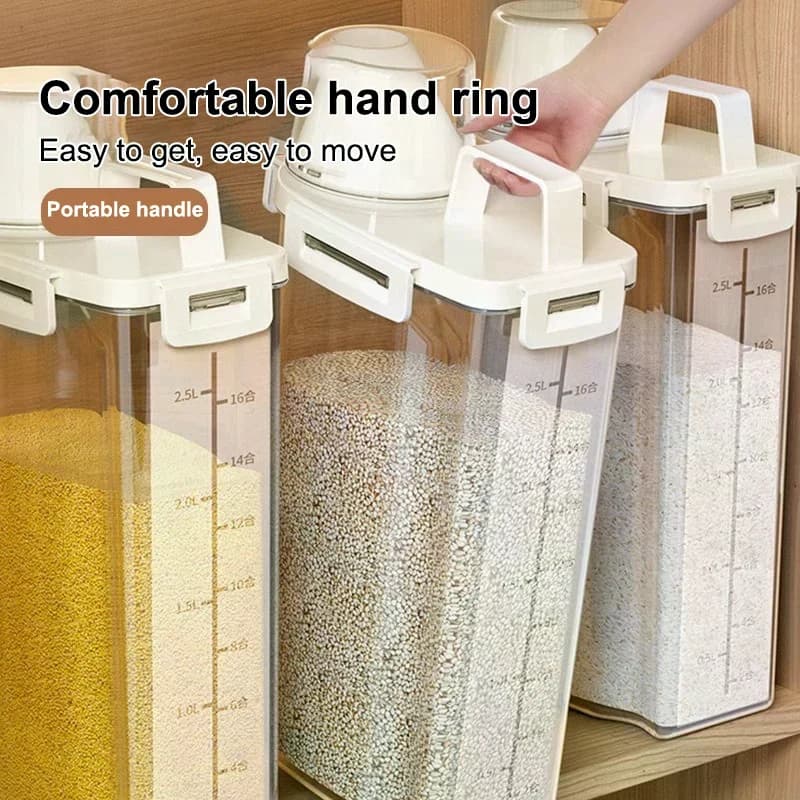 Reusable Laundry Detergent Dispenser Sealed Storage Container For Grain And Miscellaneous Grain Storage Tank Kitchen Storage Box