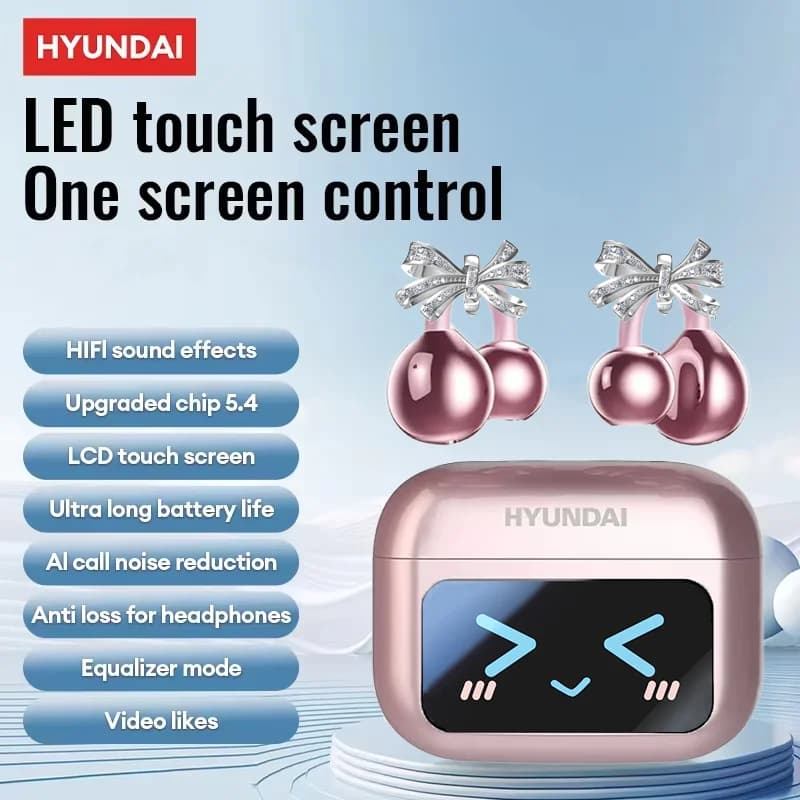 Choosing HYUNDAI M100 Open Ear Gaming Headphones Wireless Audibles TWS Headphones Hifi audio headphones with microphone for Android IOS