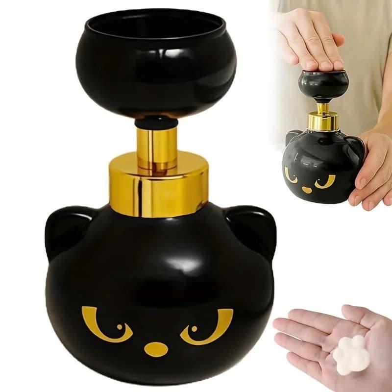Dispenser di sapone in schiuma a forma di zampa di gatto, divertente flacone di sapone per mani per bagno e cucina, per bambini, amanti dei gatti e regalo per le vacanze