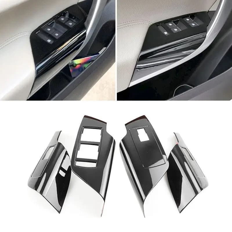Nero Brillante Auto Porta Finestra Interruttore Sollevatore Pannello di Controllo Telaio di Copertura Per Buick Regal 2009 2010 2011 2012 2013 2014 2015 2016 LHD