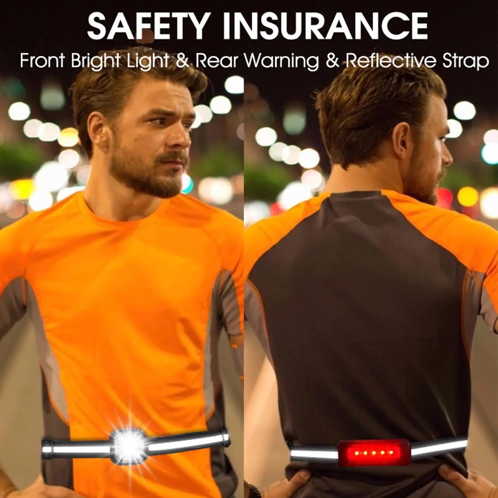 Night Running Light Night Dimmable Rechargeable Running Waist Light High Brightness Women Men Runners Light Reflective Belt