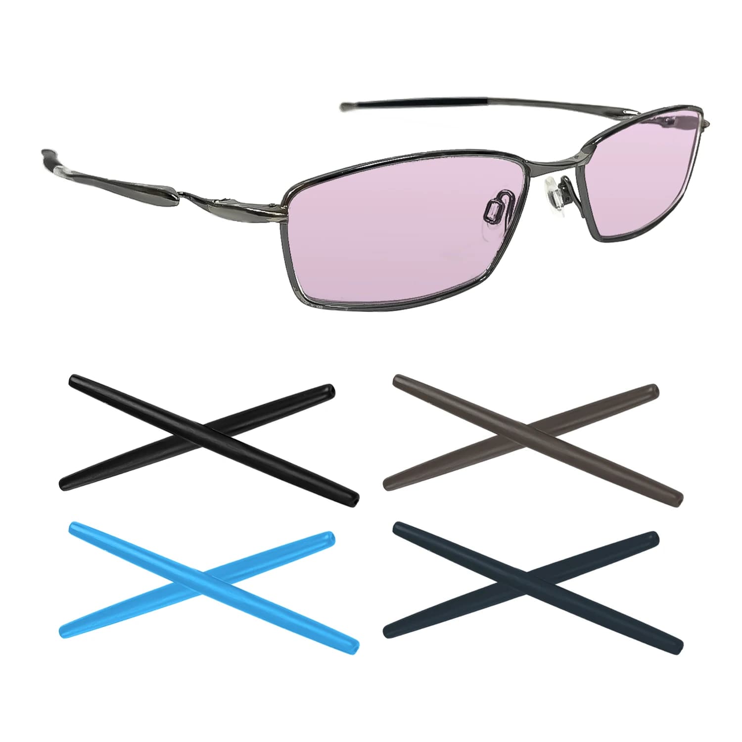 Anti-Slip Replacement Ear Socks Temple Tips for Oakley Transistor OX3085 Lizard OX5113 Lizard 2.0 OX5120 Eyeglasses