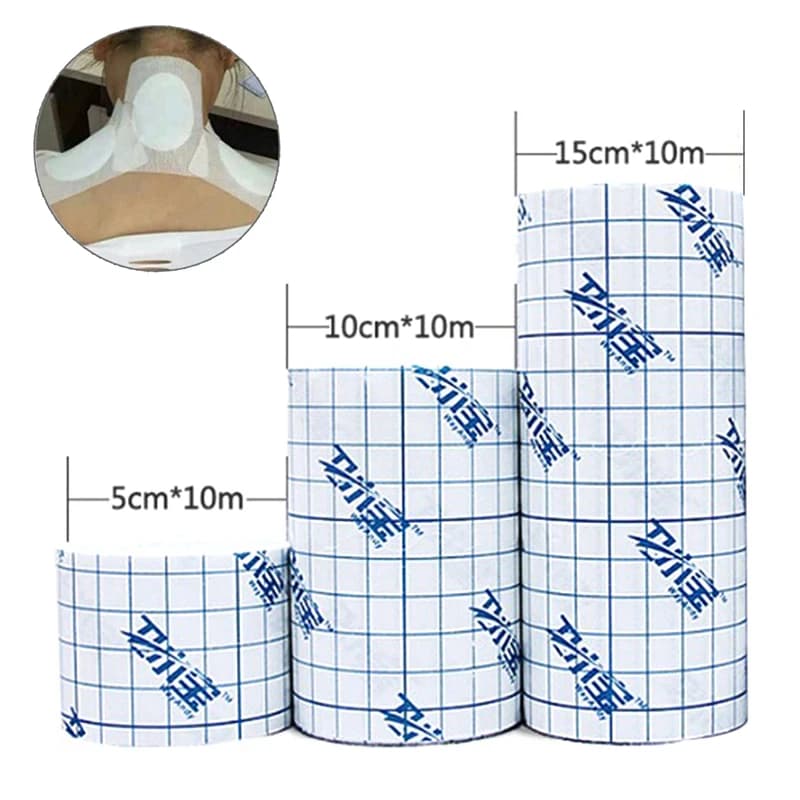 【1Roll Waterproof Adhesive Wound Dressing Fixation Tape Bandage 3sizes】