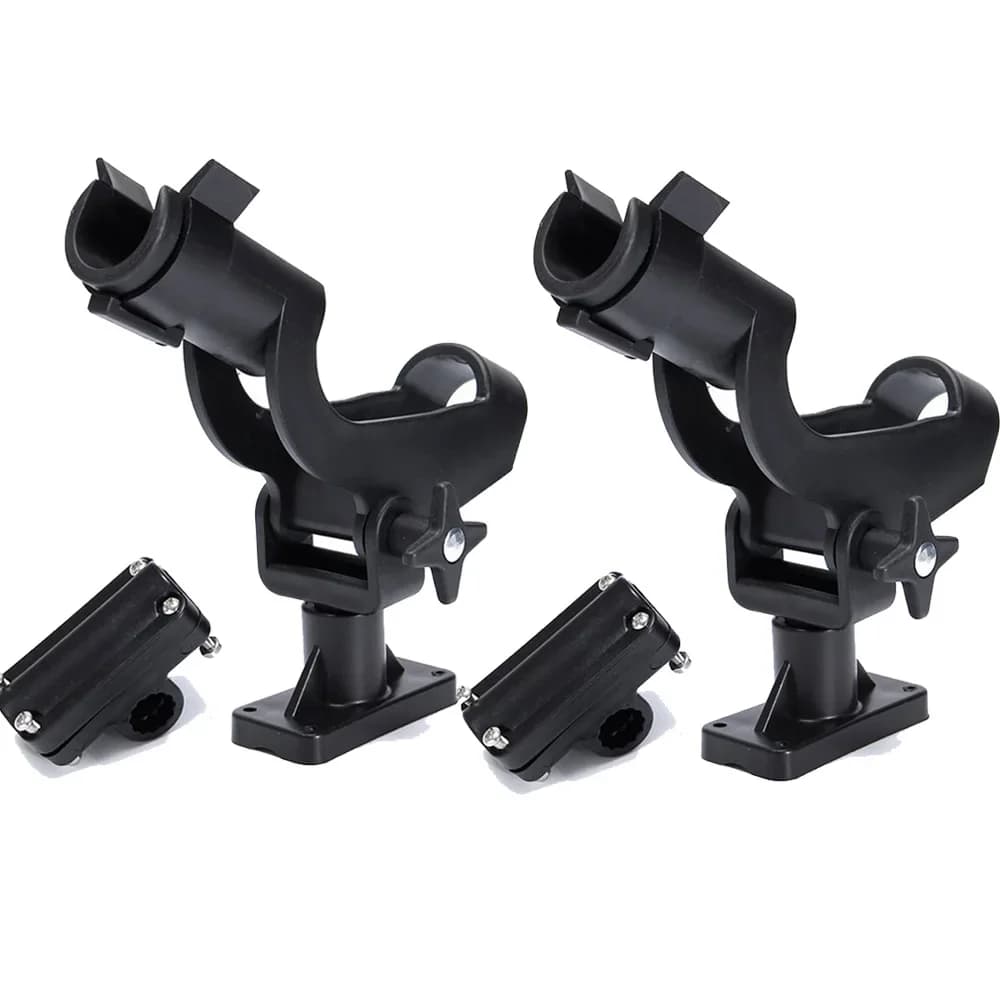 Supporto per attrezzatura regolabile con bloccaggio Supporto per canna da pesca per barca da kayak regolabile Accessori per barche girevoli a 360 gradi kayak da pesca