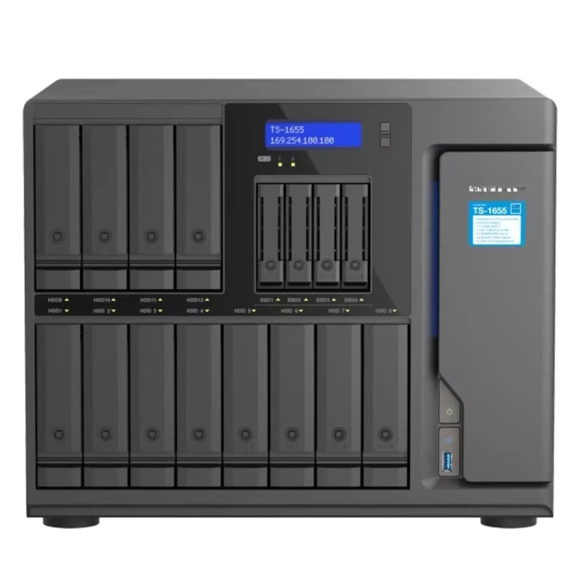 Nuovo Server NAS Qnap Originale, Modello Ts-1655-8g-cn, 8 Core, 16 Bay, per Archiviazione