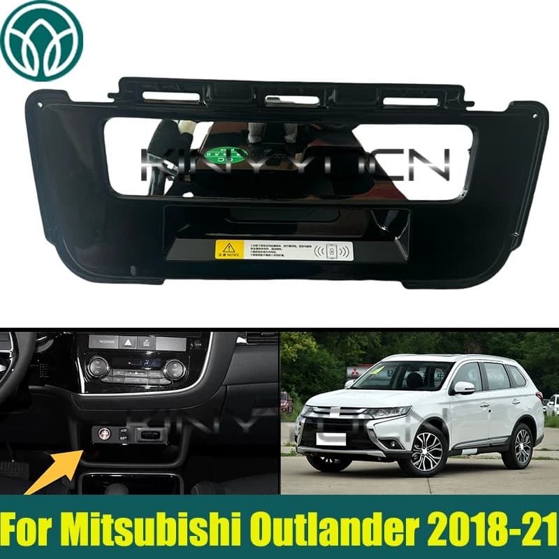Caricabatterie wireless per scatola portaoggetti cruscotto auto per Mitsubishi Outlander 2018 2019 2020 2021