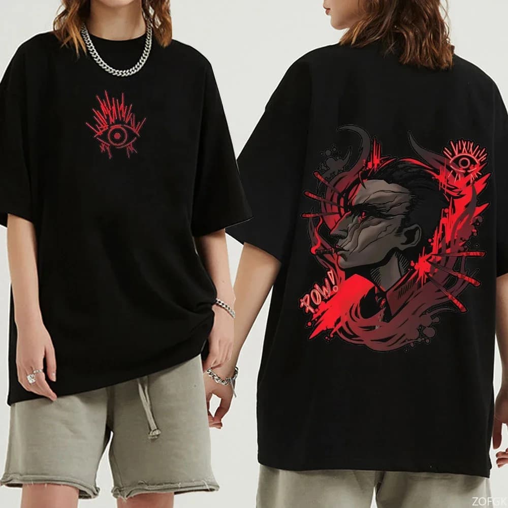 2025 Unisex anime animation T-shirt Harajuku Summer Leisure 3D printed round neck short sleeve