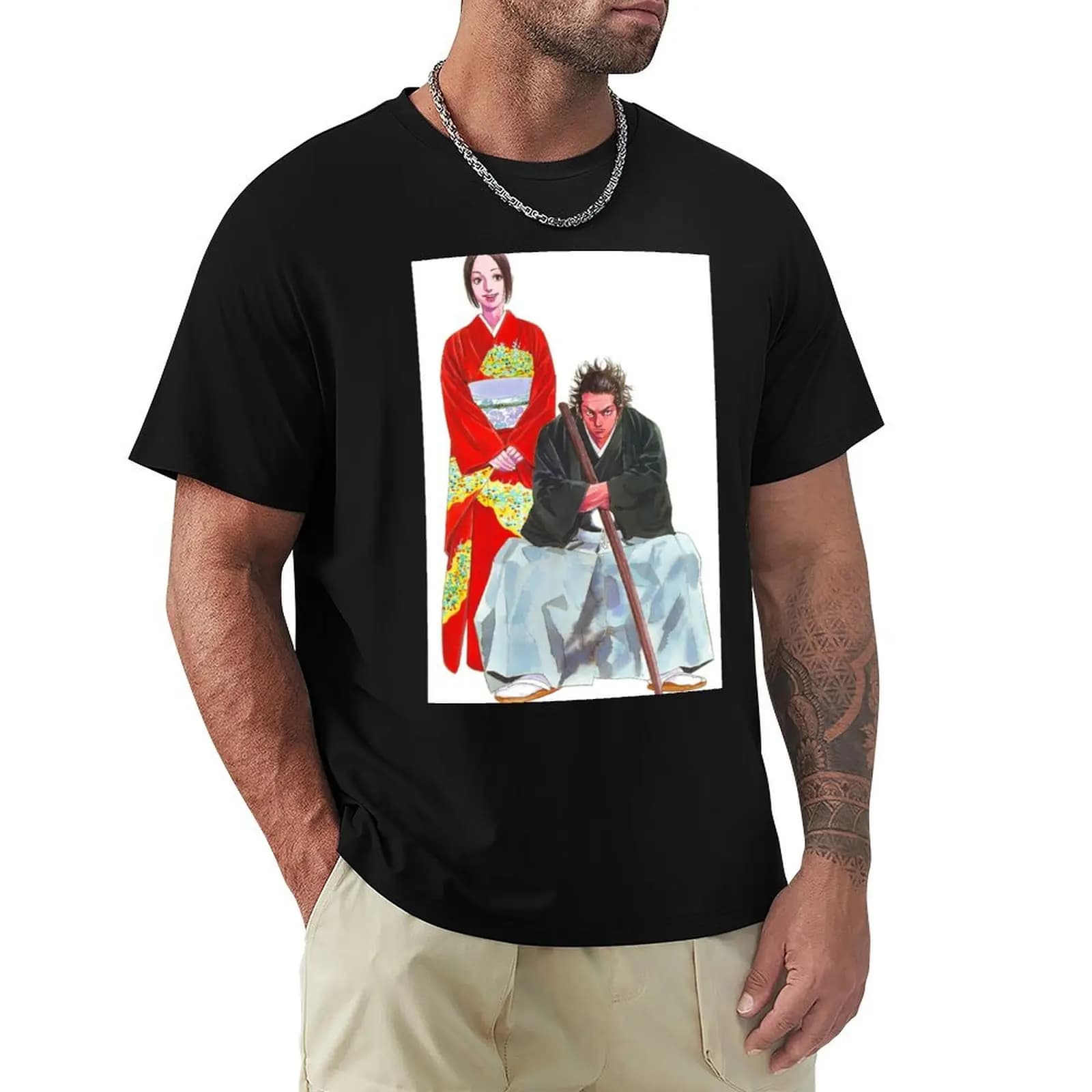vagabond miyamoto musashi T-Shirt Summer Holiday Casual Tee