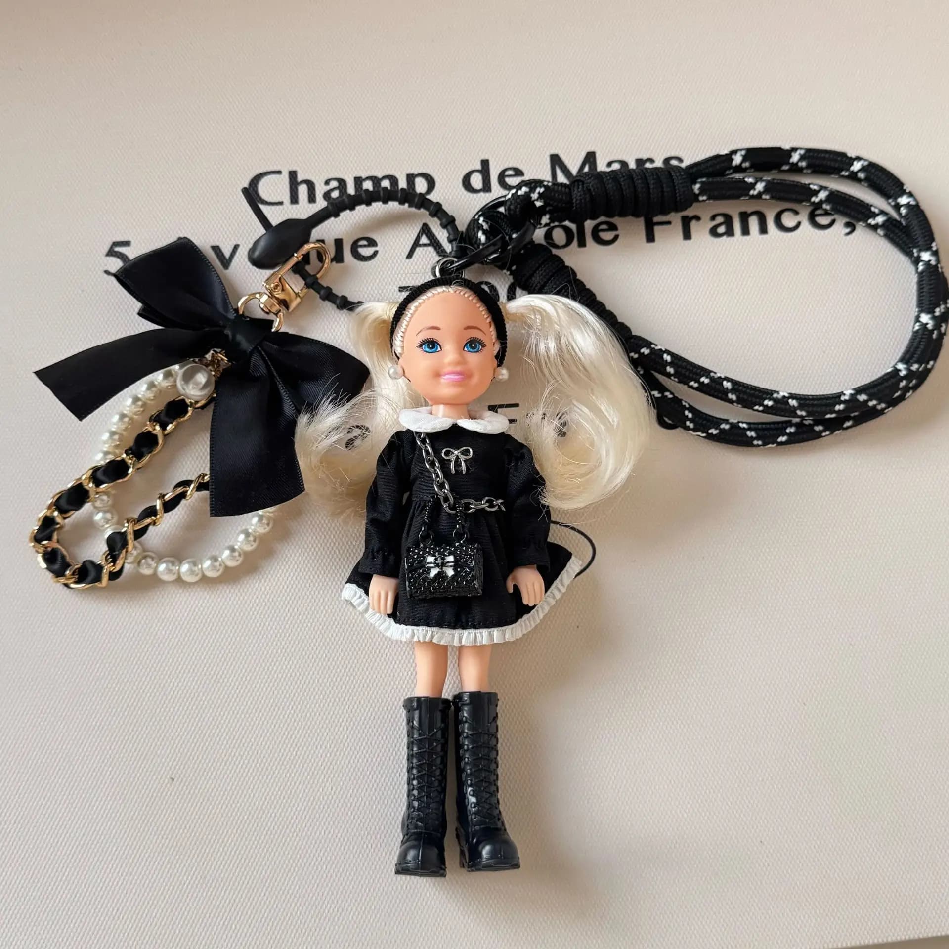 Creative Korean Version Fashion Babi Girl Princess Doll Toy Keychain Cute BJD Doll Joints Movable Small Fragrant Style Bag Decor