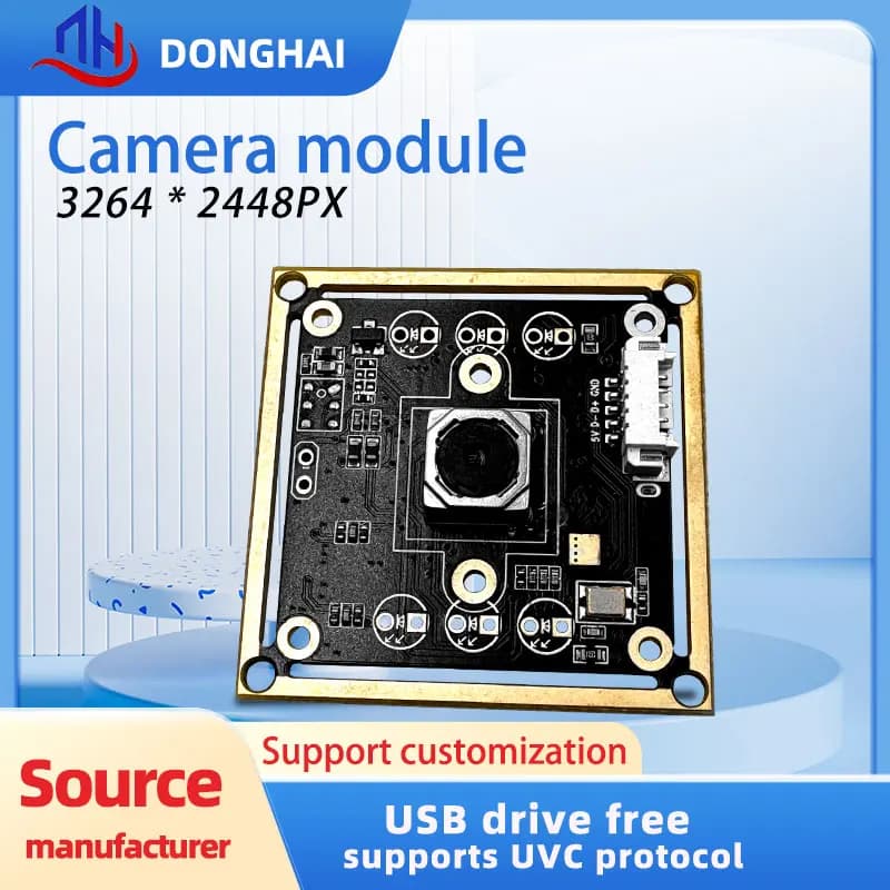 Autofocus da 8 milioni di pixel con modulo fotocamera con microfono digitale 30fps 3264 * 2448 riconoscimento facciale Installazione USB gratuita