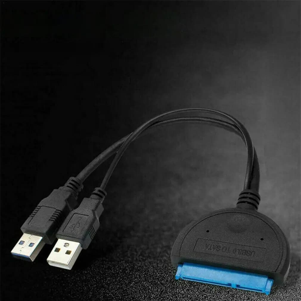 2.5/3.5 Inch Cable External Hard Disk Adapter Dual USB 3.0 To Sata Adapter Drive HDD SSD Cable Converter Dropshipping Wholesale