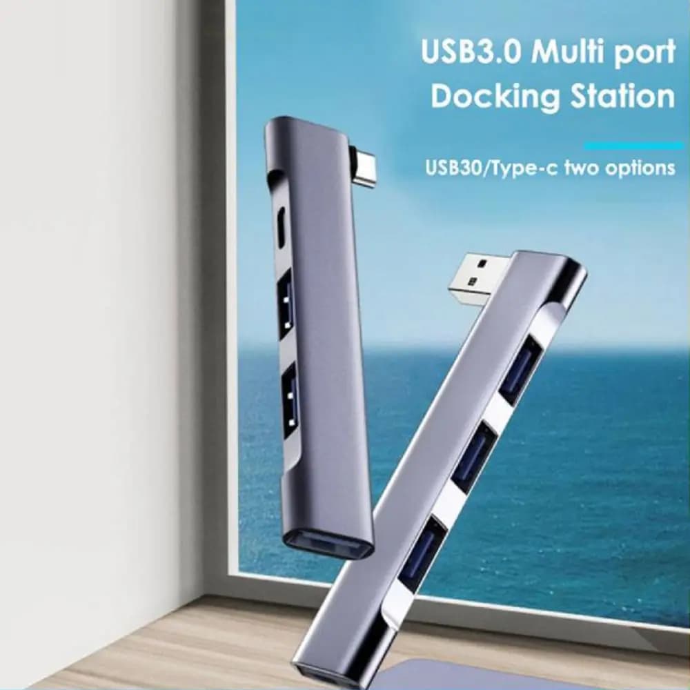 Per PC portatile Docking station 4 IN 1 USB 3.0 PD Ricarica USB-C HUB Adattatore OTG