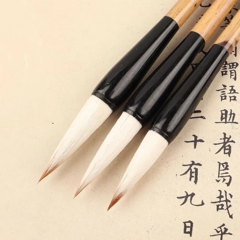 Ouyang Xun Regular Script Calligraphy Brush Set Weasel Woolen Multiple Hair Brush Student Adult Artist Caligrafia Painting Brush