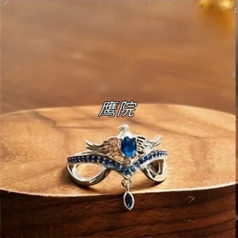Anello fatto a mano Hogwarts Grifondoro Serpeverde Corvonero Trifoglio