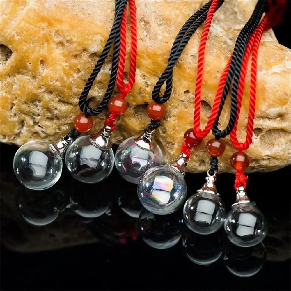 Nuovo ciondolo a forma quadrata con goccia d'acqua alla moda con collana con ciondolo a bottiglia di profumo a catena regalo di gioielli con diffusore di olio essenziale