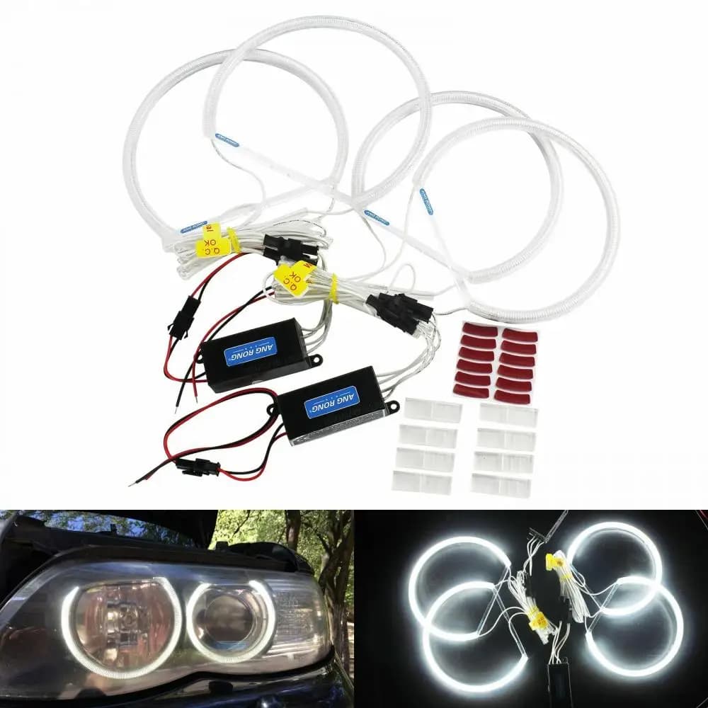 BMW E46 Series 3 Angel Eyes Light CCFL Halo Rings Lamps Not For White Projectors New