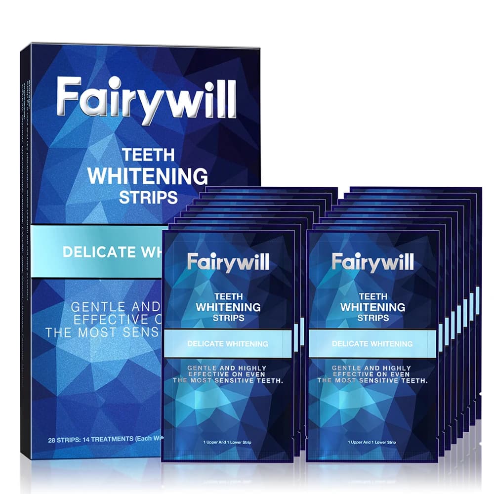 Fairywill 28 Pz/14 Paia Gel Tooth Whitening Hygiene Oral Care Double Elastic Tooth Whitening Tools Home