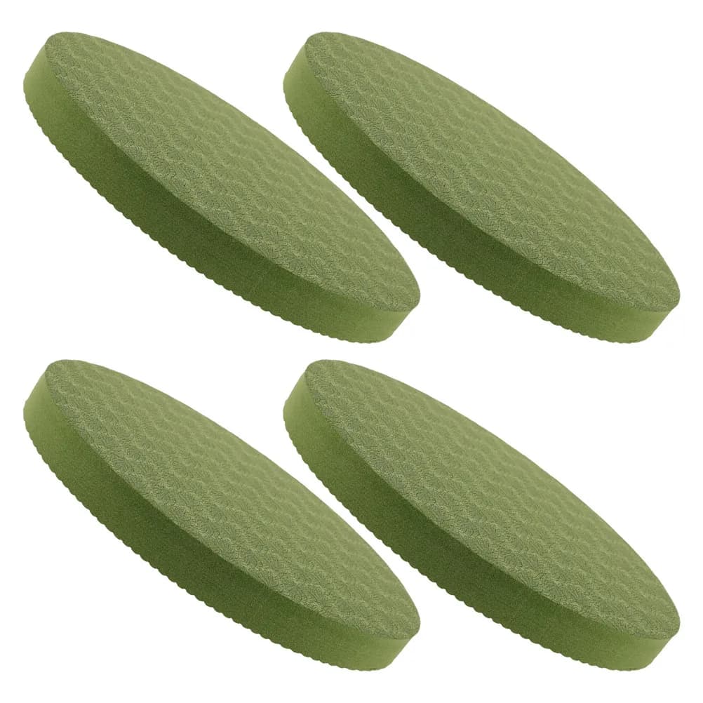 2 pairs of support pads for yoga, round pillows for knees and elbows, lightweight and portable foam mat for balance training, pilates, home gym workouts