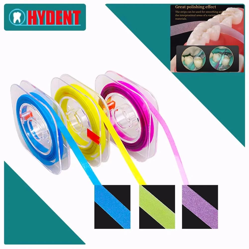 1 Rotolo di Striscia Lucidante Dentale 6m*4mm per Levigatura e Modellamento dei Denti in Resina, Materiale per Dentisti, Strumenti Odontoiatrici