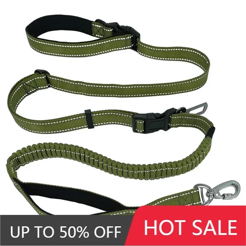 Hands-Free Multifunctional Dog Leash with Shock Absorption