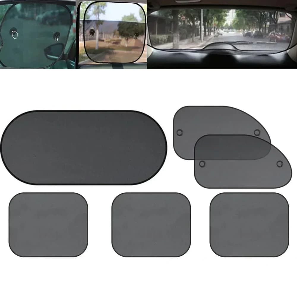 Set of 1 black blind for side window, mesh accessories for cars, front and rear sun cover for car windows, UV sun protection