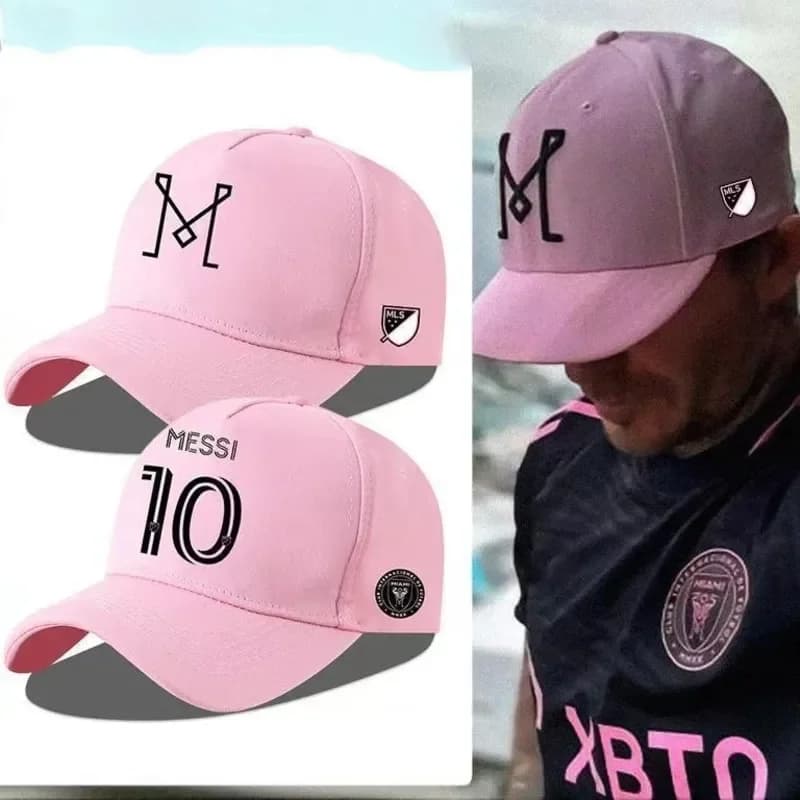 Berretto disordinato Boy Inter Miamy Cap cappello disordinato bambini numero 10 berretto da Baseball cappello da camion Y2k Cap Fans rosa nero Logo regolabile