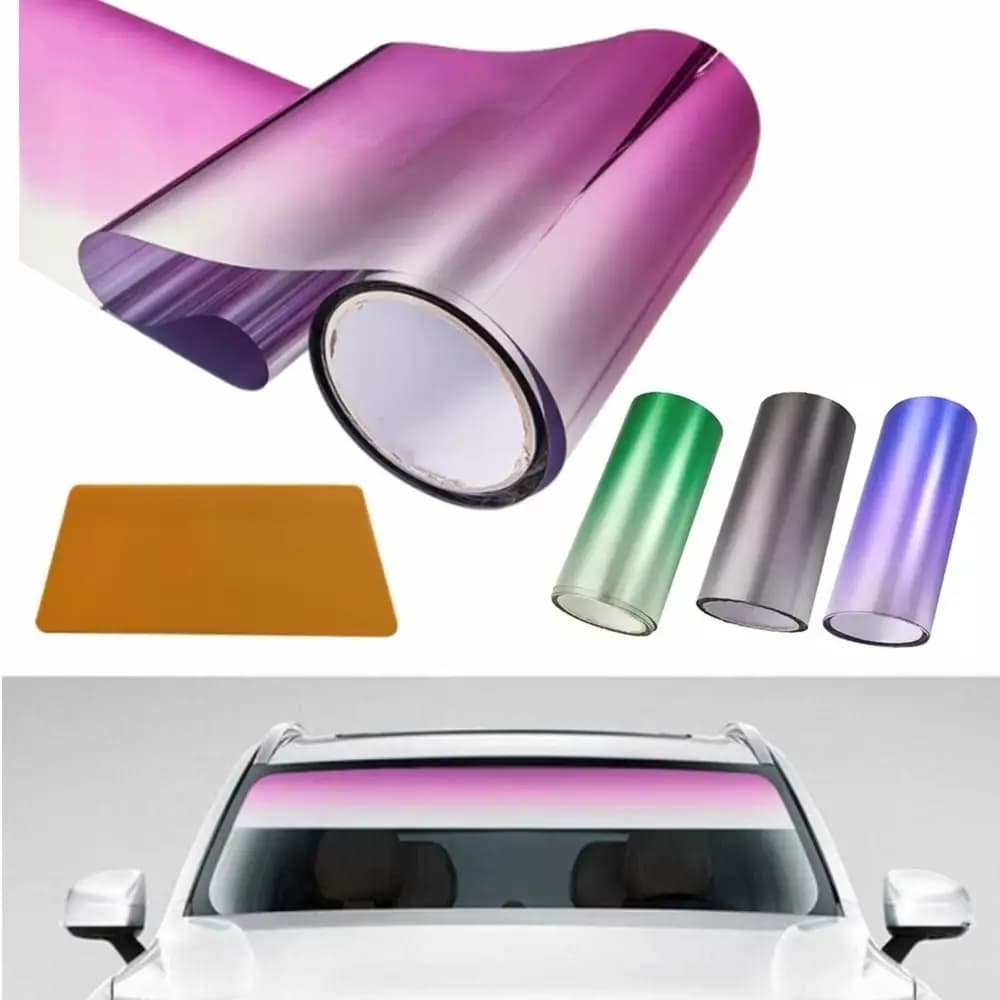 Pellicola parasole per auto che cambia colore caldo Isolamento termico Pellicola parasole per auto universale Protezione parasole