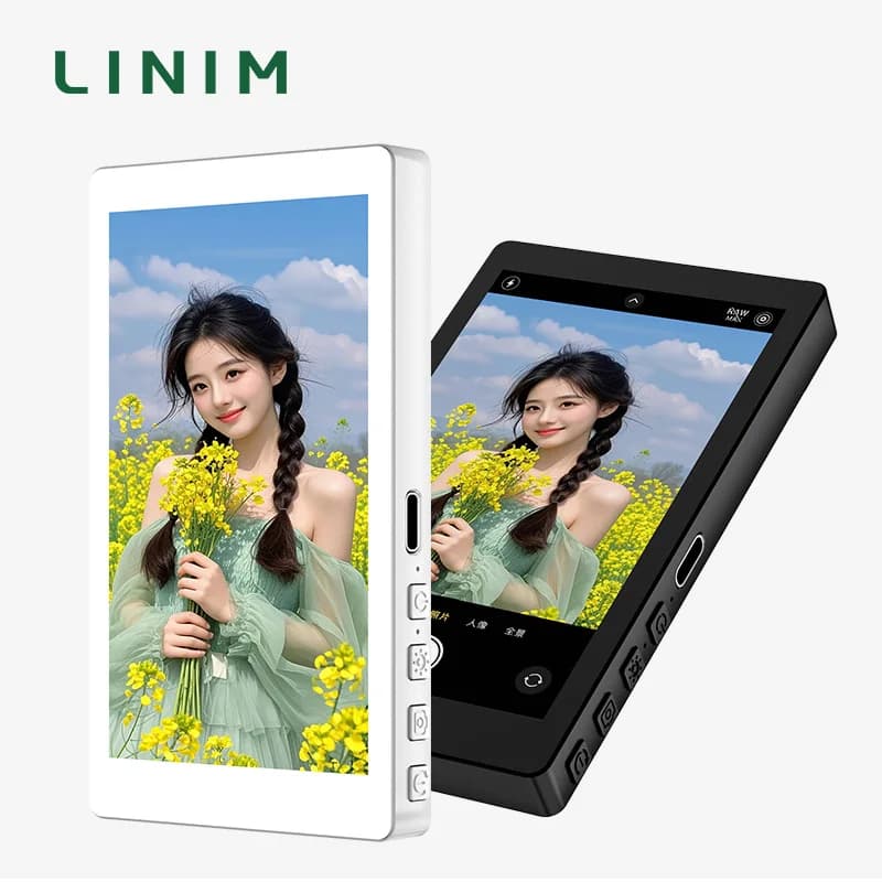 RK-X40M 5th Magnetic Phone Rear Camera Selfie Monitor for Vlog Live Stream for Compatible for iPhone Android
