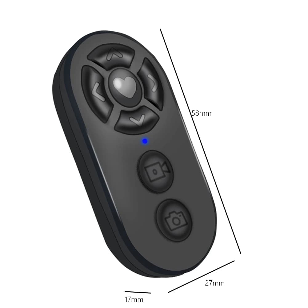7 Buttons Wireless Phone Selfie Photo Shutter Bluetooth-Compatible Smart Remote Universal Remote Control for Photos and Videos