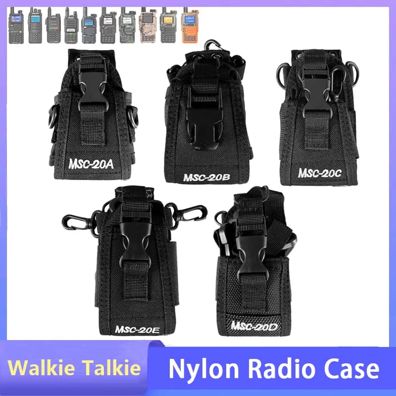 Baofeng Walkie Talkie custodia Radio in Nylon UV-5RH Quansheng UV-K6 borsa tattica tasca esterna per Radio bidirezionale UV-K5 UV-18