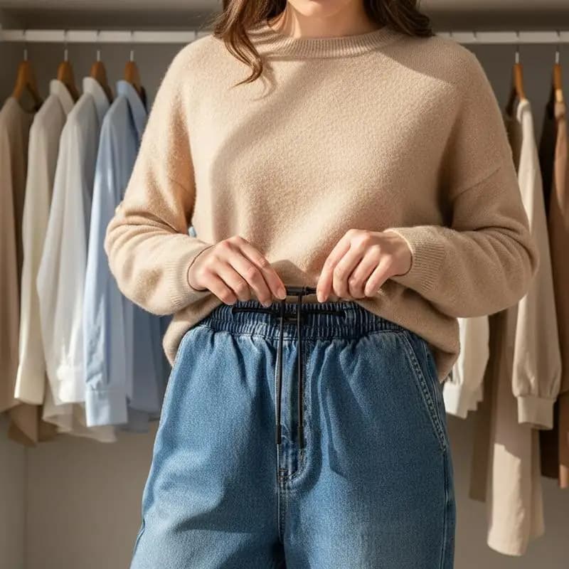 140CM Strong Elastic Band Sweatpants Waist Drawstring Strap With Threading DeviceCord Lock Stopper DlY Sewing Band Accessories