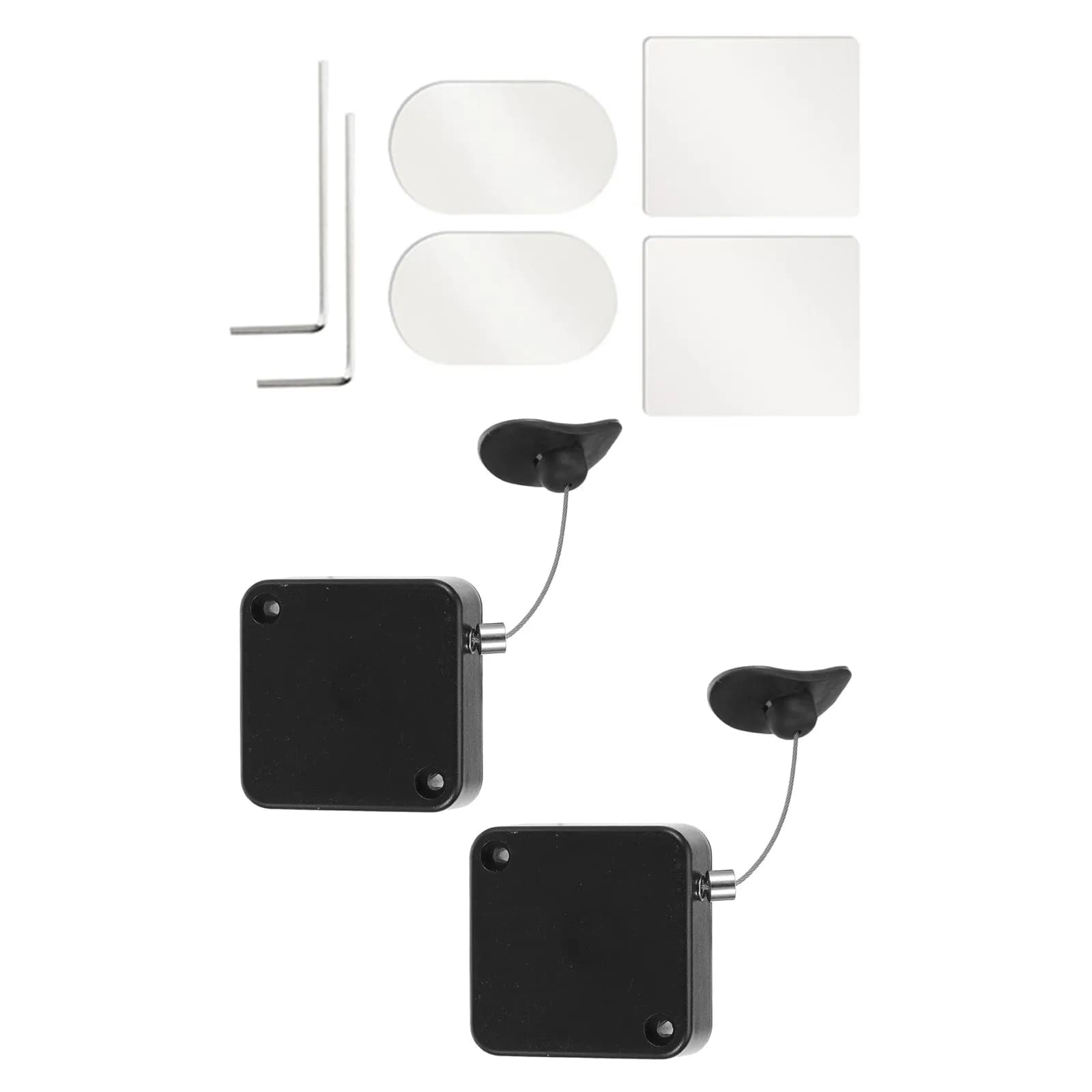 2 Set di Cavi di Sicurezza Retrattili Antifurto con Telecomando, Cavo Regolabile con Chiusura per Controller TV, Tablet