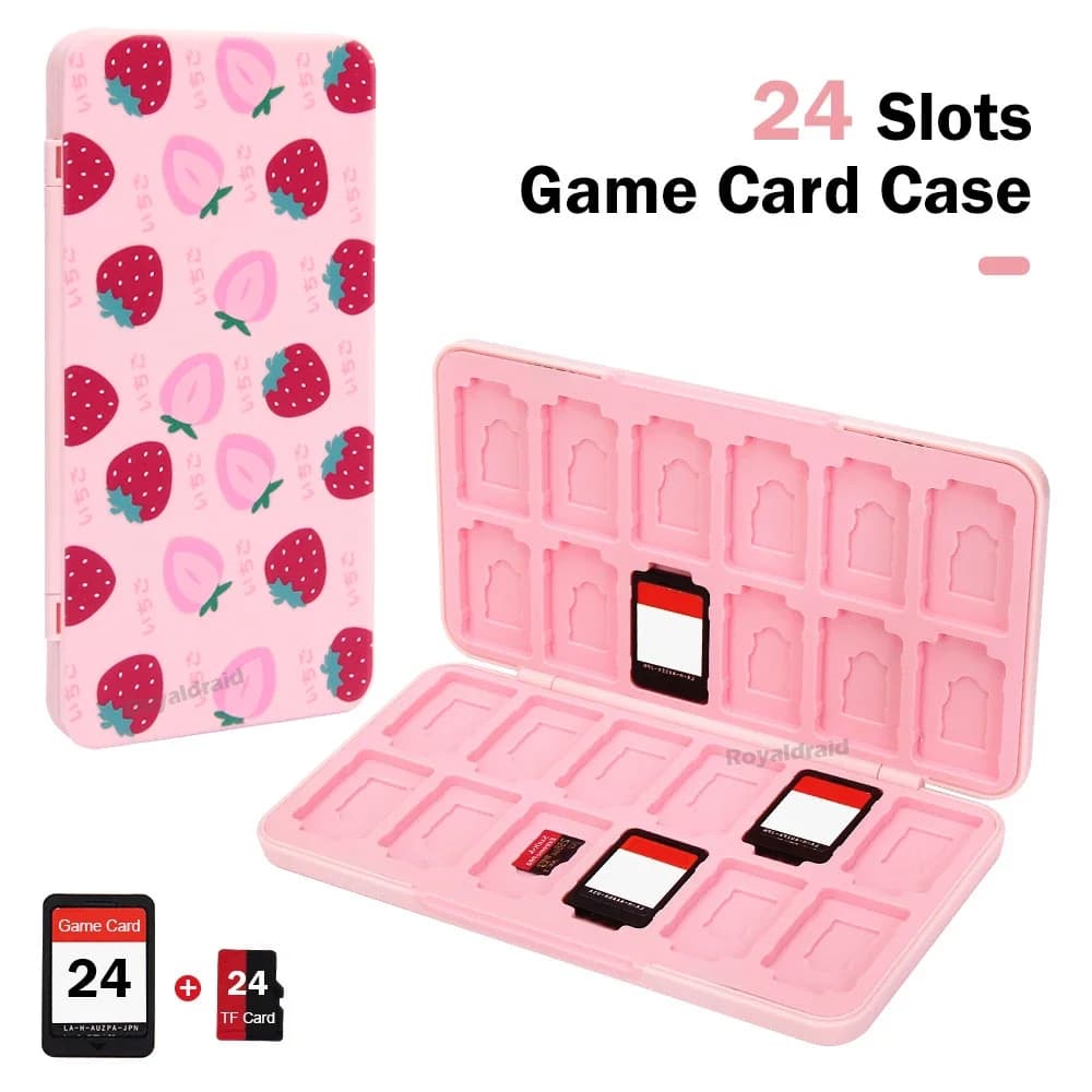 NUOVO 24 IN 1 Custodia per carte da gioco per NS Switch Scatola per cartucce magnetiche con slot morbido per Switch Lite/Switch OLED Accessori per giochi