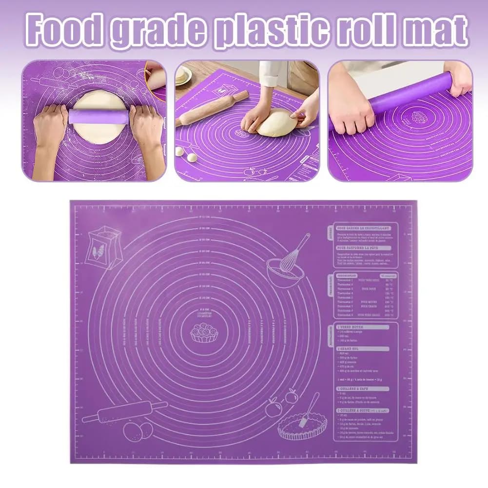 1 pz cuscinetto per impastare cuscinetto da cucina tavolo da forno pad tagliere pad antiaderente con scala tappetino per impastare in silicone