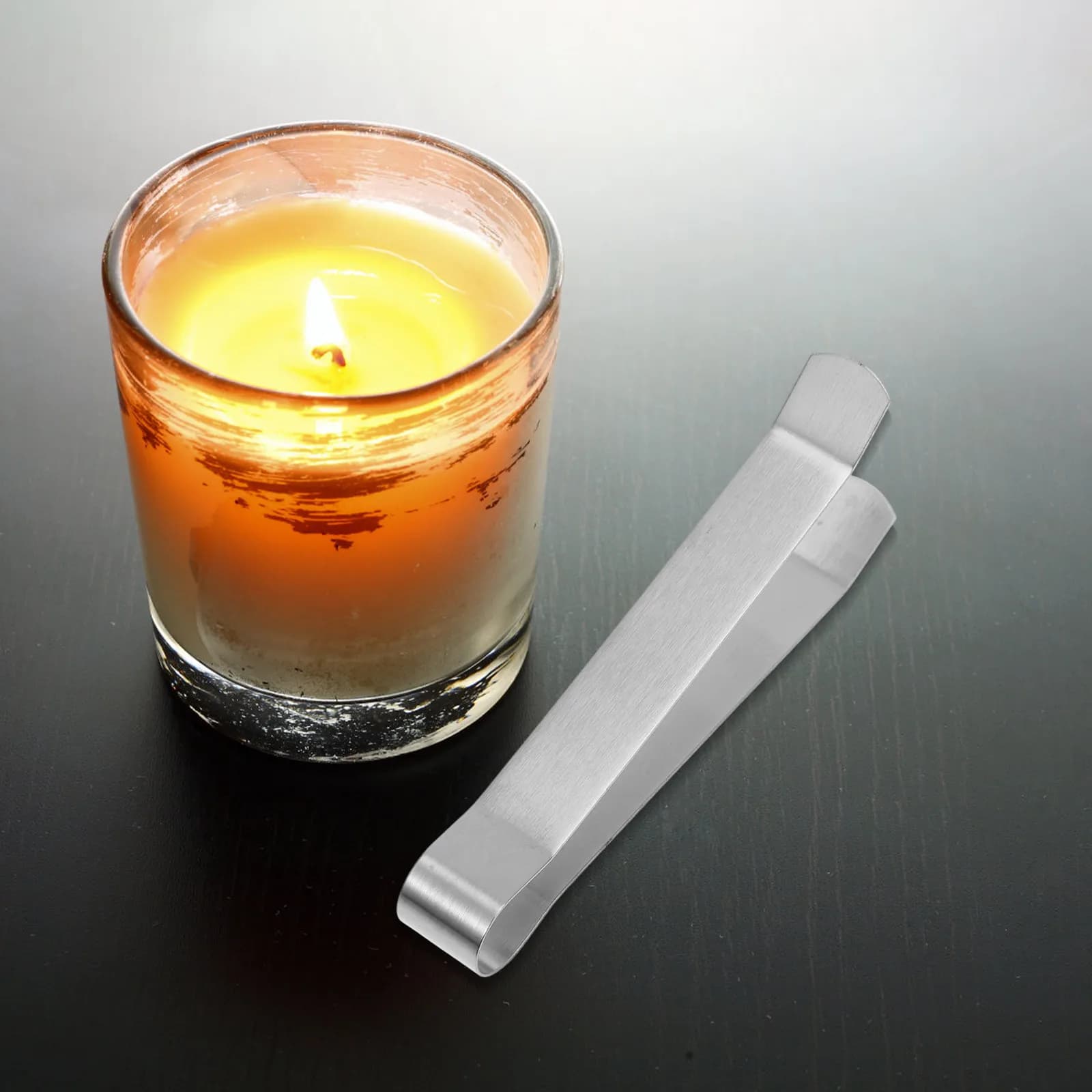 4Pcs Metal Extinguisher Clip Lightweight Compact Stainless Steel Wick Snuffer for Candles Oil Lamps Flame Control