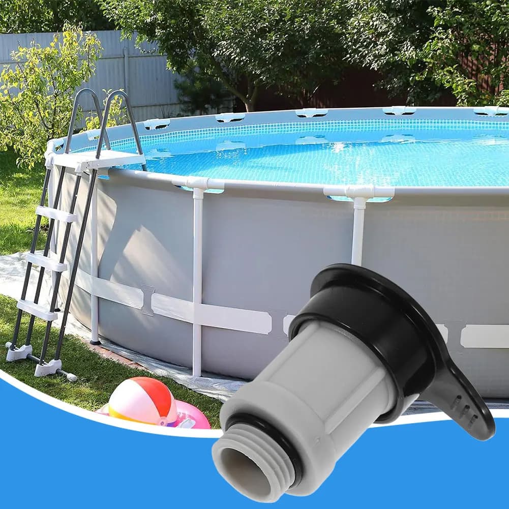 12363 12373 Air Jet Valve & Jet Valve Cap Pool Air Injector Cover Replacement for Above Ground Swimming Pool Accessories