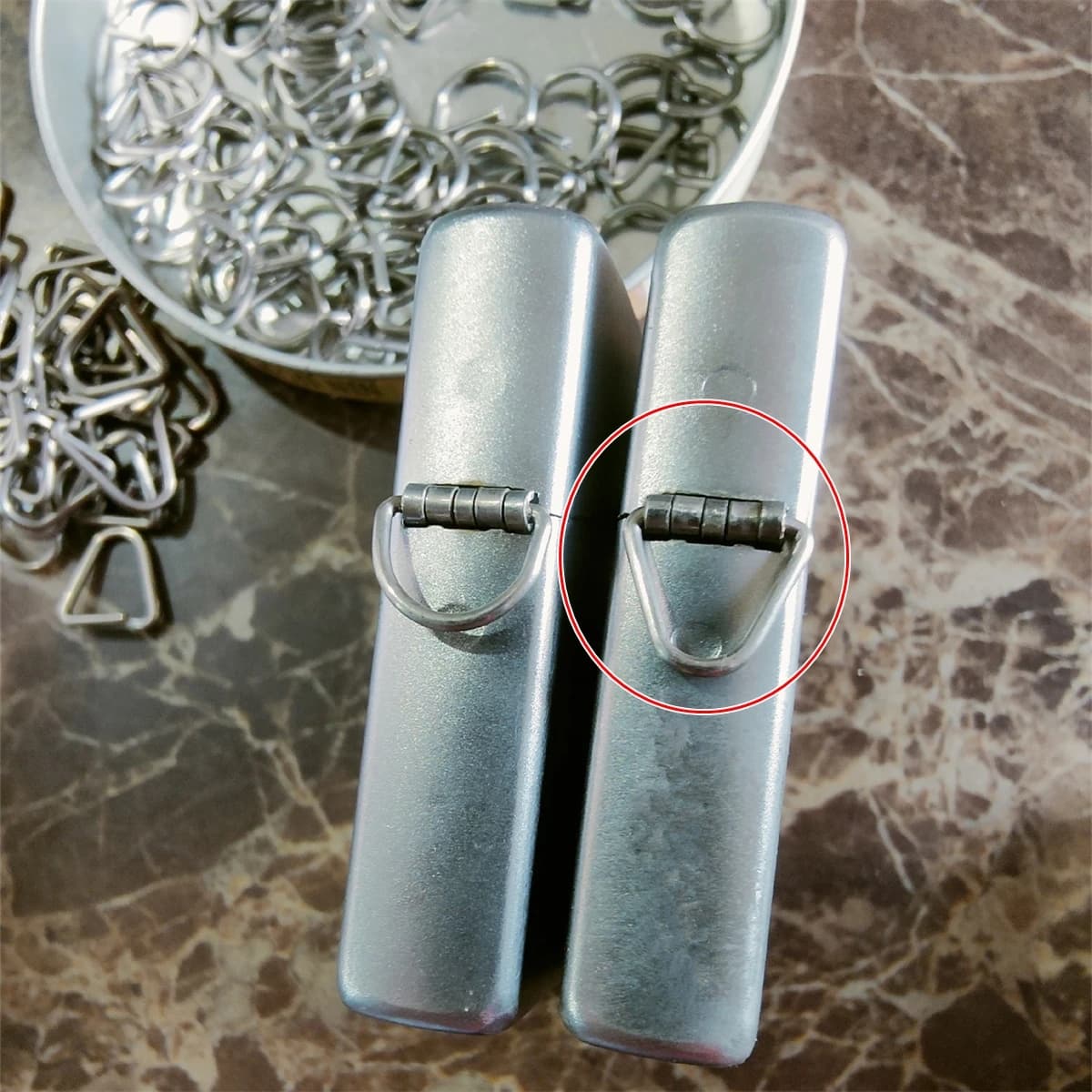 Size For Zippo Accendino After 2003 Anti-Lose Triangle Portable Hinge Metal Pins Bags Cover Case Replace Connection Pins Accessories Repair