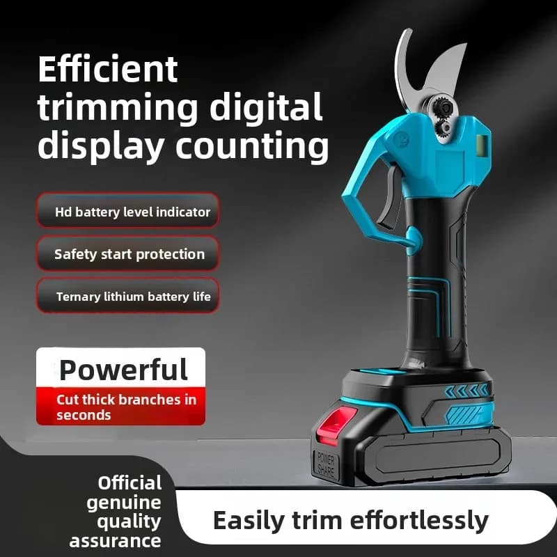 Electric pruning shears for fruit trees, rechargeable branches cutter, lithium battery shears, garden, pruning tool