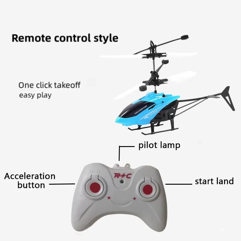 Mini drone RC ricaricabile, elicotteri RC sicuri e resistenti alle cadute, giocattoli per bambini